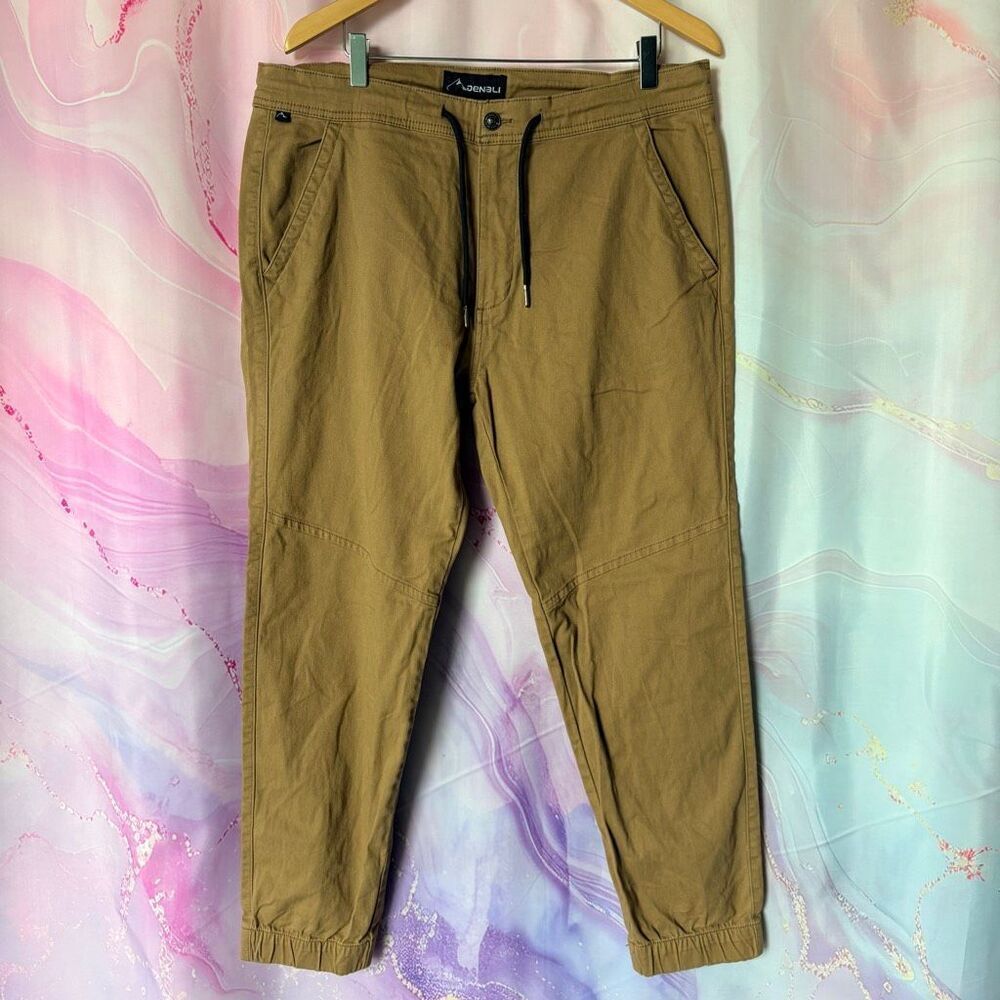 Denali 36 Brown Jogger Pants Classic Preppy Outdoors Hiking Boho Geek Chic Indie